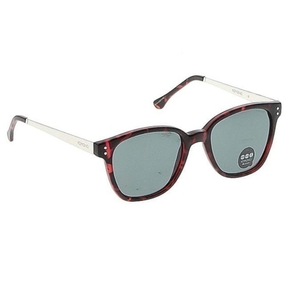 Komono Renee Sunglasses NEW burgundy silver metal arms main image 9